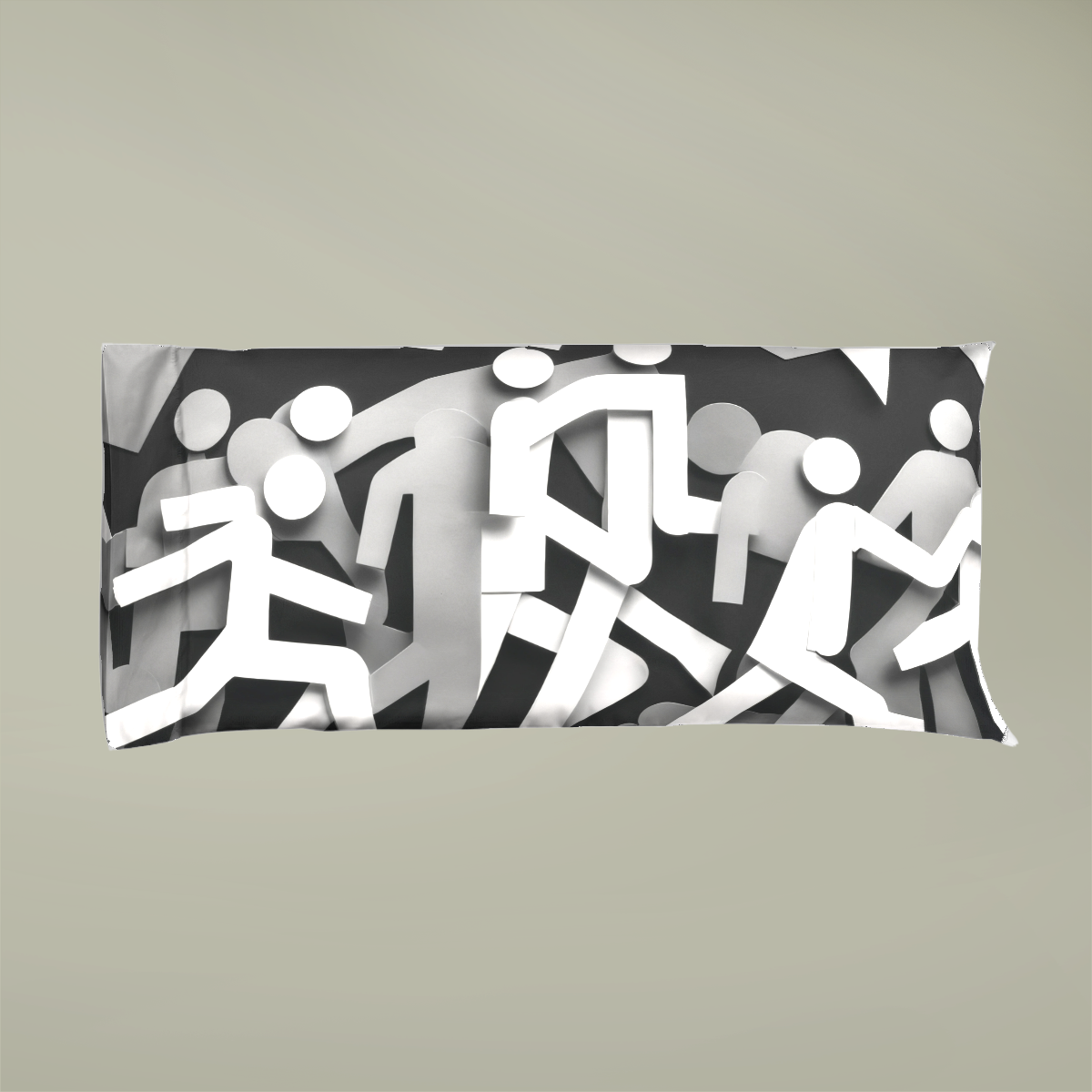OKENNADA Expression Microfiber Pillowcase Home Decor King Urban Motion 