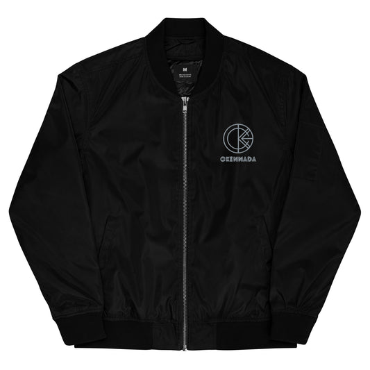OKENNADA "Eco Explorer" Recycled Bomber Jacket  Black XS 