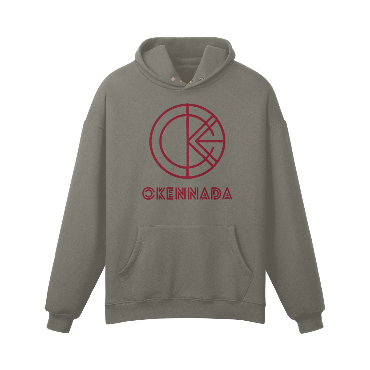 OKENNADA "Weekend Wanderer" Fleece-lined Hoodie  Charcoal Grey S 