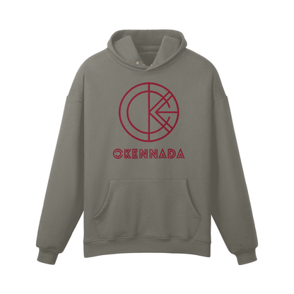 OKENNADA "Weekend Wanderer" Fleece-lined Hoodie  Charcoal Grey S 