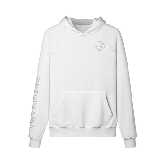OKENNADA "Heavyweight Champ" Fleece-lined Hoodie  White S Silver