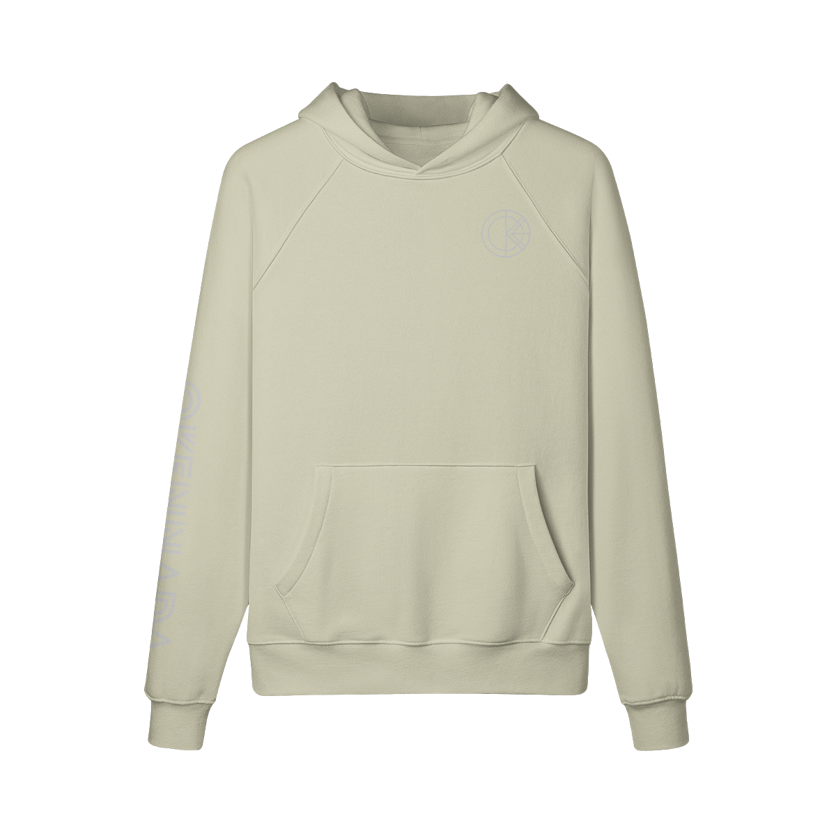 OKENNADA "Heavyweight Champ" Fleece-lined Hoodie  Camel S Silver