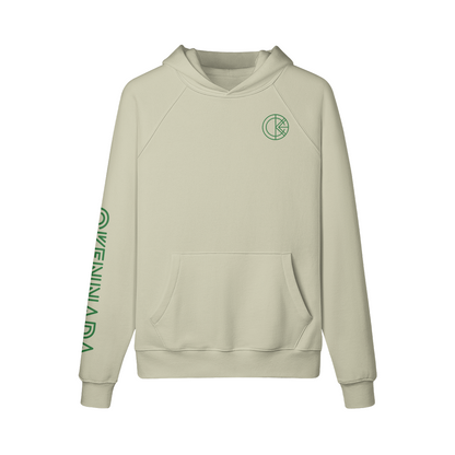 OKENNADA "Heavyweight Champ" Fleece-lined Hoodie  Camel S Green