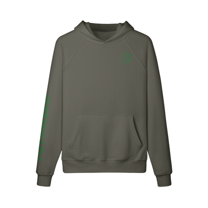 OKENNADA "Heavyweight Champ" Fleece-lined Hoodie  Charcoal Grey S Green