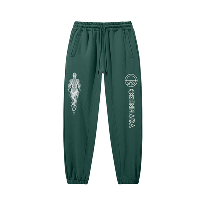 OKENNADA "Unleashed" Heavyweight Sweatpants  Mineral Green S 