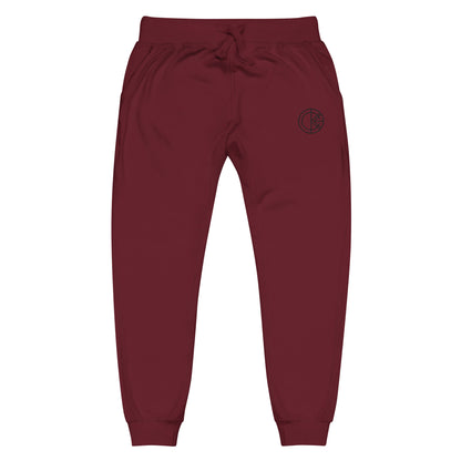 OKENNADA "Cozy Comfort" Fleece Sweatpants Maroon XS