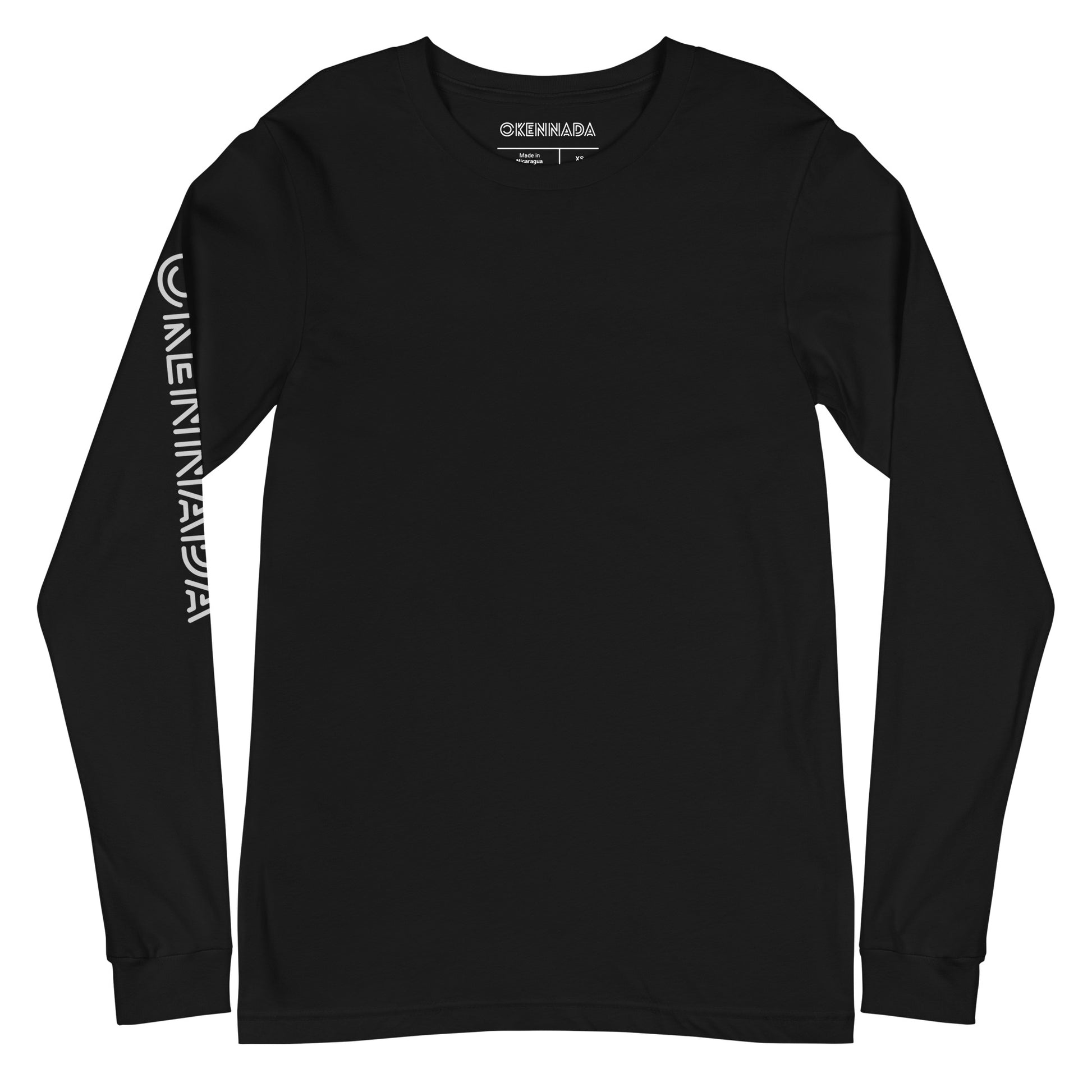 OKENNADA "Everyday Essential" Women's Long Sleeve Tee  Black XS 