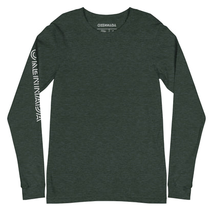 OKENNADA "Everyday Essential" Women's Long Sleeve Tee  Heather Forest XS 
