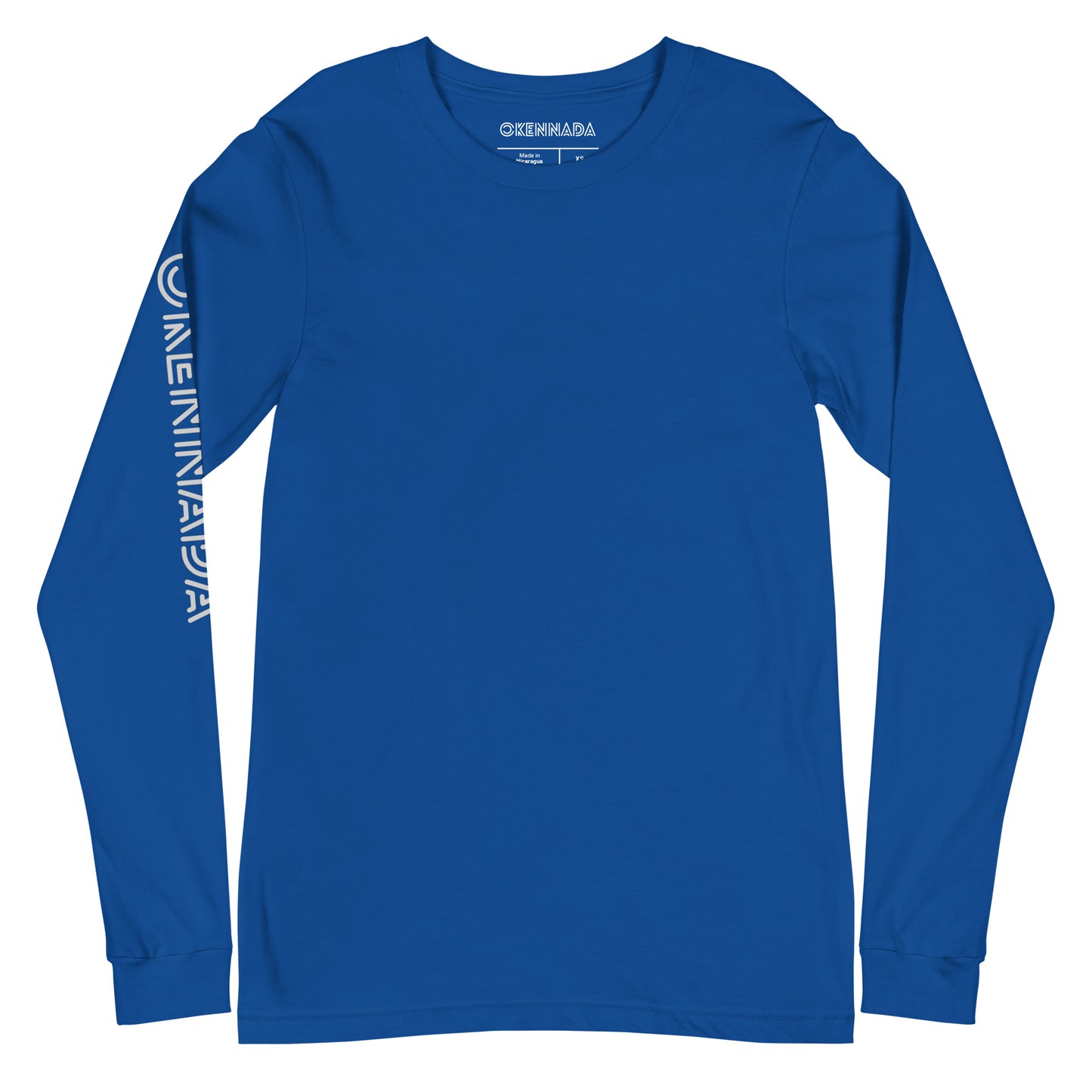 OKENNADA "Everyday Essential" Women's Long Sleeve Tee  True Royal XS 