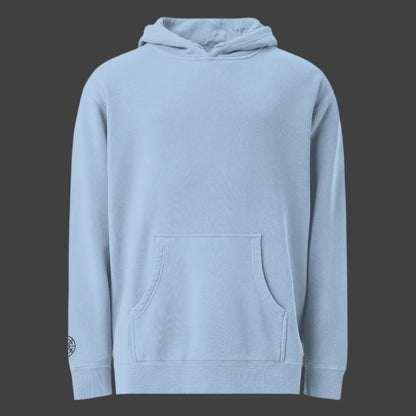 OKENNADA "Vintage Vibe" Pigment-Dyed Hoodie Pigment Light Blue 2XL