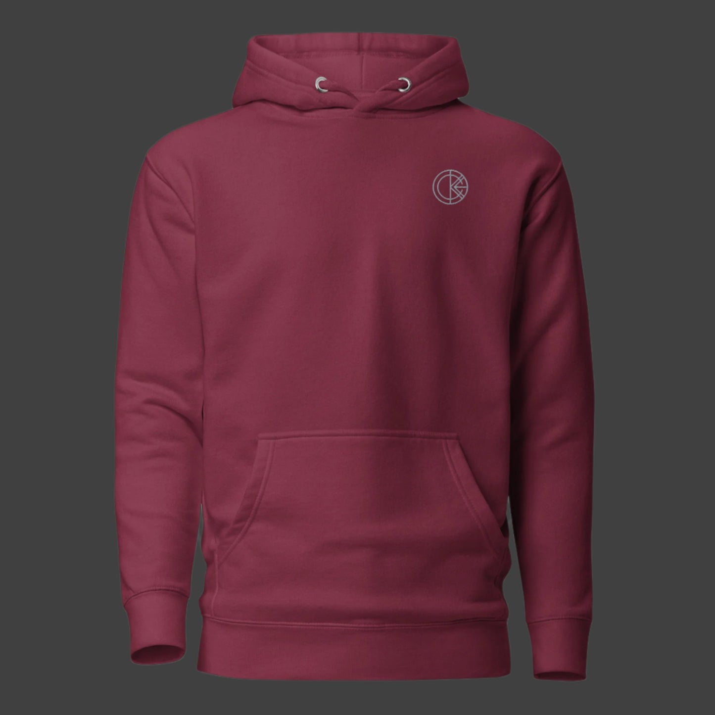OKENNADA "Timeless Adventure" Premium Embroidered Hoodie Maroon L