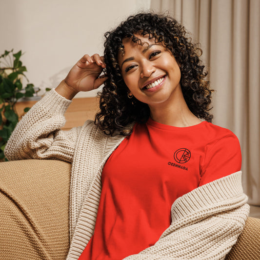 OKENNADA "Effortless Everyday" Women's Relaxed Tee  Poppy S 